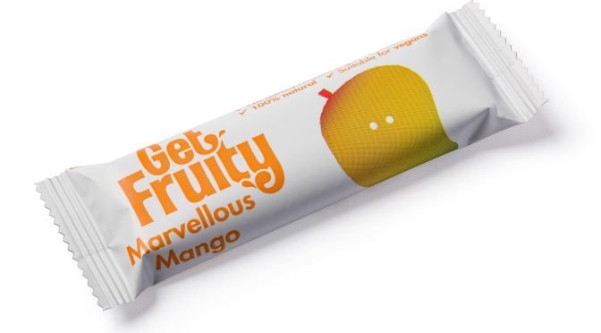 A studio photograph of a snack bar on a white background by a Cornwall based product photographer.